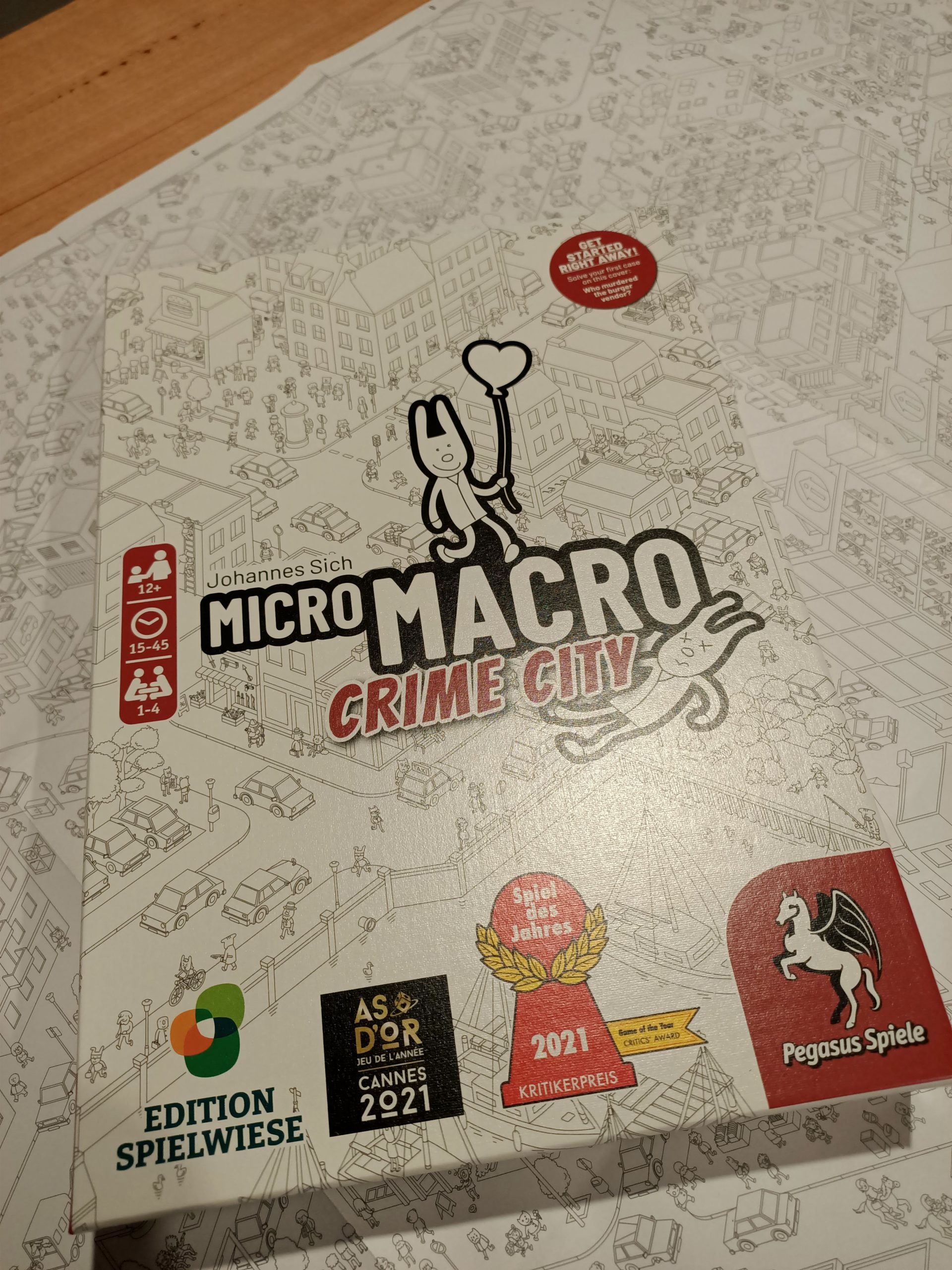 MicroMacro: Crime City Board Game Game Of the Year!